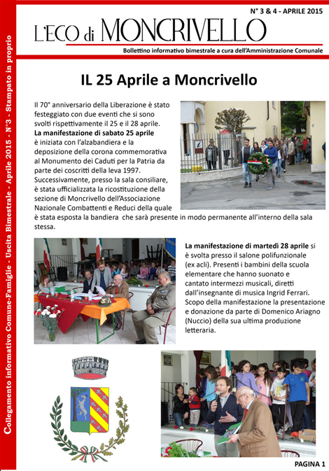 Eco di Moncrivello - Aprile